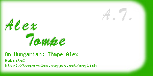 alex tompe business card